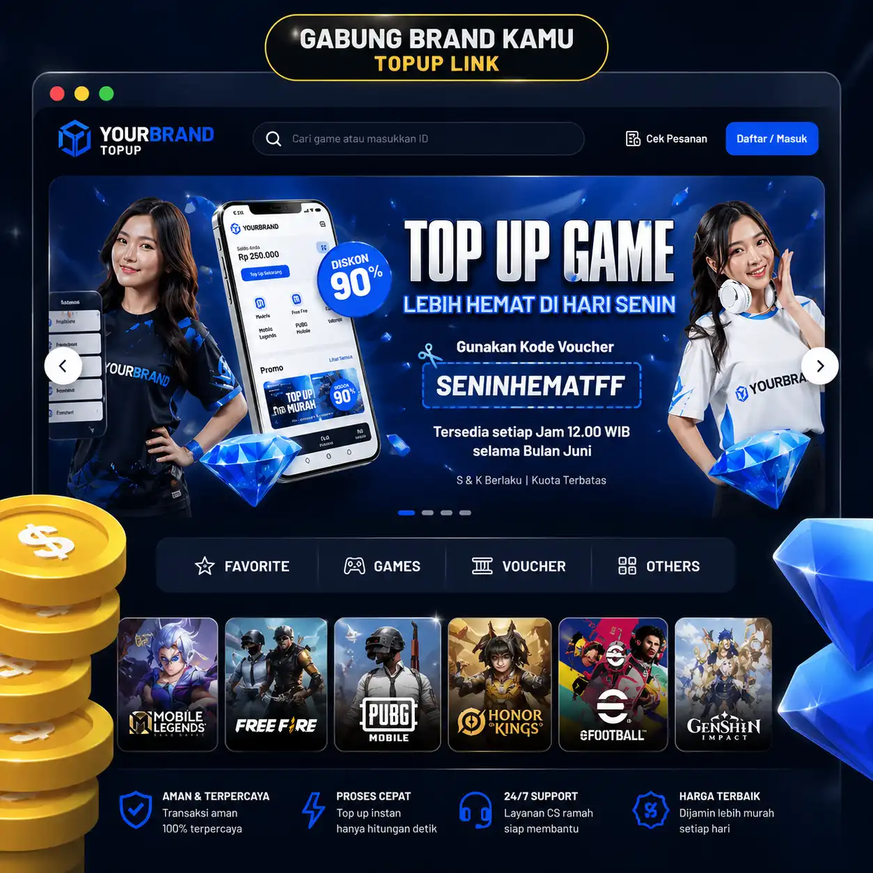 BedStore - Top Up Game Murah dan Resmi